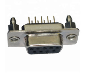 DP-Sockel 9 Subventions-Buchse Pin D, elektrische D Subvention 9 Pin Male Connector 90 Grad-