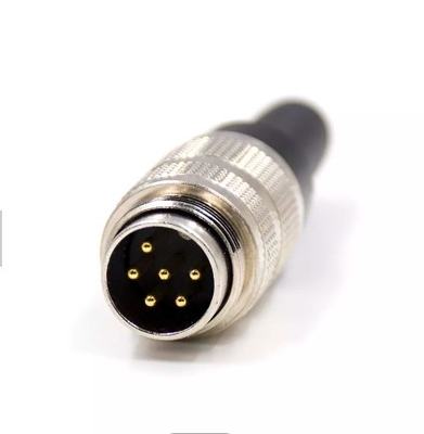 M16 3 Pin Metal Assembly IP67 Soldering Aviation Plug Connector Threaded Coupling