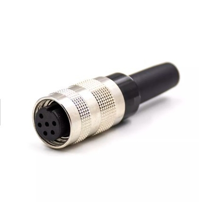 M16 3 Pin Metal Assembly IP67 Soldering Aviation Plug Connector Threaded Coupling