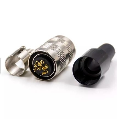 M16 3 Pin Metal Assembly IP67 Soldering Aviation Plug Connector Threaded Coupling