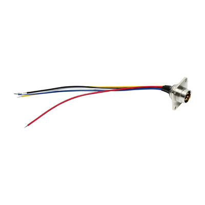AISG Series Circular Copper Alloy Flange Mount Cable Assemblies and Industrial Camera Sensor Connectors