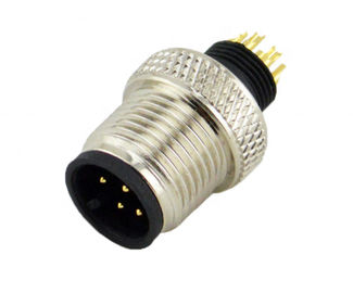 IP67 IP68 Waterproof Male Female Cable Connector M12 Circular Plug Type Solderless