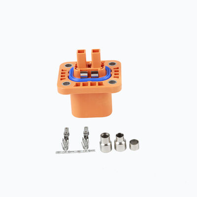 2-adriger, wasserdichter HV-Kleinstrom-Stecker mit geradem Stecker für EV/NEV